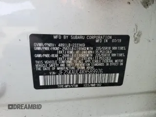 2019 Subaru Forester Limited with VIN JF2SKAUC4KH589976, listed as a Copart auction lot 44713045 with 97,022 mi miles and Salvage Title. Bid and sale history available at carsss.com. Image 14.
