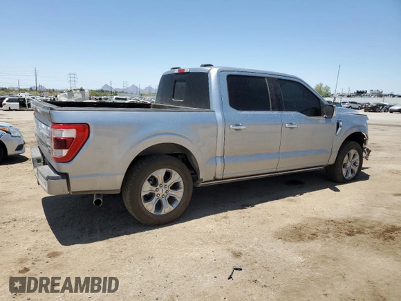2023 Ford F-150 XL with VIN 1FTEW1C80PFB45901, listed as a Copart auction lot 62740145 with 39,524 mi miles and Salvage title. Bid and sale history available at DreamBid. Image 3.