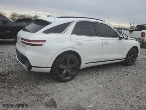 2022 Genesis GV70 3.5T Sport with VIN KMUMCDTC8NU011251, listed as a Copart auction lot 88929105 with 55,794 mi miles and Salvage Title. Bid and sale history available at carsss.com. Image 3.