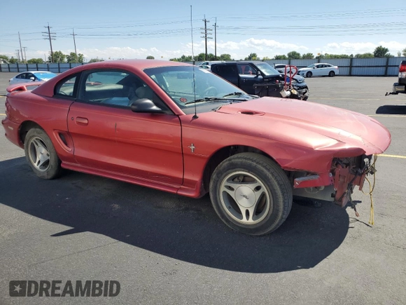 1998 Ford Mustang with VIN 1FAFP4041WF260094, listed as a Copart auction lot 60532955 with 162,633 mi miles and Salvage title. Bid and sale history available at DreamBid. Image 4.