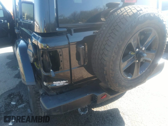 2023 Jeep Wrangler Sahara with VIN 1C4HJXEN9PW624996, listed as a IAAI auction lot 41132256 with 20,980 mi miles. Bid and sale history available at carsss.com. Image 6.