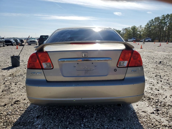 2003 Honda Civic EX with VIN 2HGES26763H534136, listed as a Copart auction lot 89338415 with 184,814 mi miles and Clean Title. Bid and sale history available at carsss.com. Image 6.