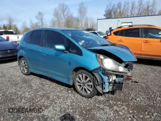 2012 Honda Fit Sport with VIN JHMGE8H50CC011158, listed as a Copart auction lot 50455395 with 132,151 mi miles and Salvage Title. Bid and sale history available at carsss.com. Image 4.