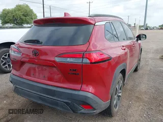 2023 Toyota Corolla Cross Hybrid S with VIN 7MUFBABG1PV005094, listed as a IAAI auction lot 42162727 with Not provided miles and . Bid and sale history available at DreamBid. Image 4.