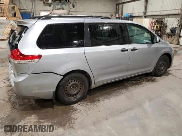 2011 Toyota Sienna with VIN 5TDZK3DC3BS143578, listed as a Copart auction lot 51140645 with 245,448 mi miles and Salvage Title. Bid and sale history available at carsss.com. Image 3.