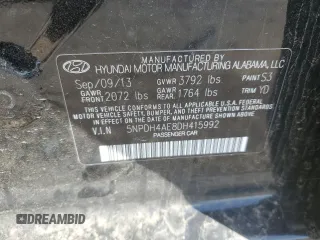 2013 Hyundai Elantra Limited z VIN 5NPDH4AE8DH415992, wystawiony jako Copart lot #52939315 z przebiegiem 151 554 mil mil oraz Szkoda całkowita • Salvage title. Historia ofert i sprzedaży dostępna na DreamBid. Obrazek 12.