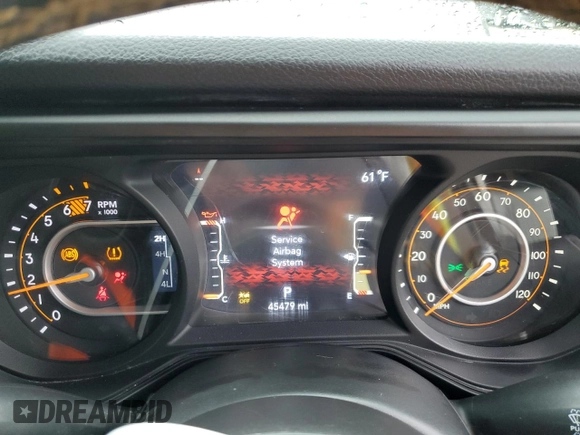 2024 Jeep Wrangler Sport с VIN 1C4PJXKN4RW208552, выставлен на аукционе Copart как лот 55834785 с пробегом 45 479 миль миль и Списание • Salvage title. История ставок и продаж доступна на DreamBid. Изображение 9.