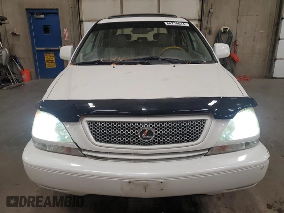 2002 Lexus RX 300 with VIN JTJHF10U320277560, listed as a Copart auction lot 84728674 with 198,399 mi miles and Salvage Title. Bid and sale history available at DreamBid. Image 5.