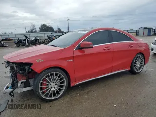 2015 Mercedes-Benz CLA 45 AMG with VIN WDDSJ5CB0FN204556, listed as a Copart auction lot 43118495 with 70,896 mi miles and Salvage Title. Bid and sale history available at DreamBid. Image 1.
