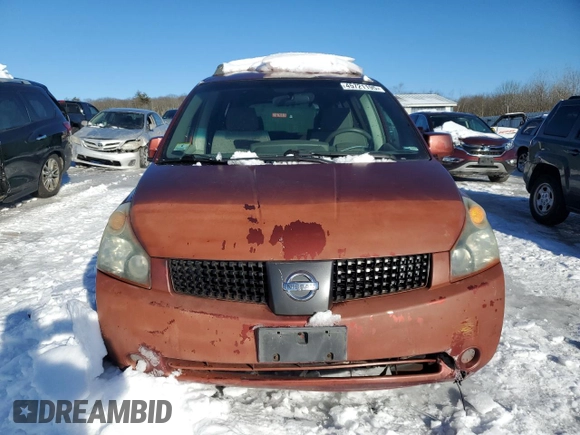 2005 Nissan Quest SE with VIN 5N1BV28U15N130663, listed as a Copart auction lot 45721195 with 173,031 mi miles and Clean Title. Bid and sale history available at carsss.com. Image 5.