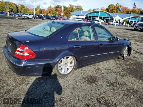 2003 Mercedes-Benz E-Class 5.0L with VIN WDBUF70J53A141452, listed as a Copart auction lot 75902244 with 0 mi miles and Salvage Title. Bid and sale history available at carsss.com. Image 3.