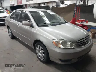 2003 Toyota Corolla CE with VIN 1NXBR32E63Z159929, listed as a IAAI auction lot 41830298 with 158,599 mi miles and . Bid and sale history available at DreamBid. Image 1.