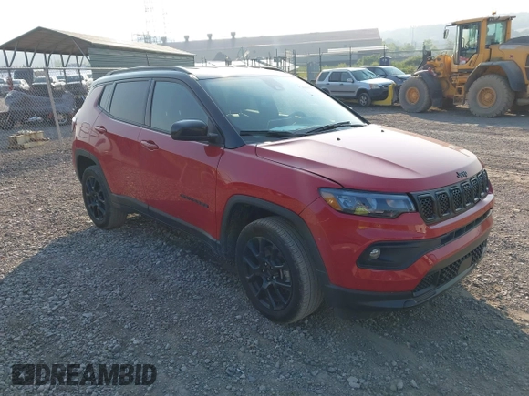 2024 Jeep Compass Latitude with VIN 3C4NJDBN8RT592122, listed as a IAAI auction lot 42375753 with 8,187 mi miles and . Bid and sale history available at DreamBid. Image 1.