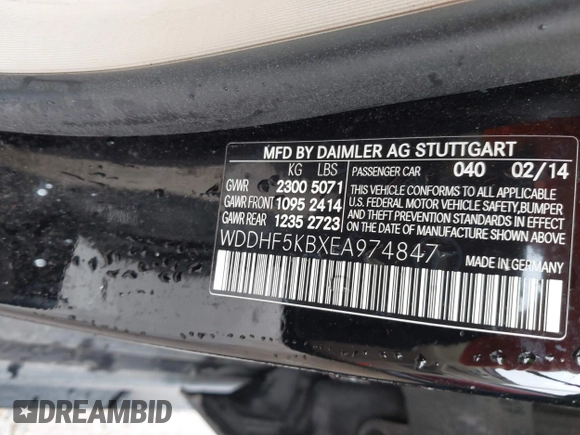 2014 Mercedes-Benz E 350 Sport z VIN WDDHF5KBXEA974847, wystawiony jako IAAI lot #41895287 z przebiegiem 152 703 mil mil oraz . Historia ofert i sprzedaży dostępna na DreamBid. Obrazek 9.