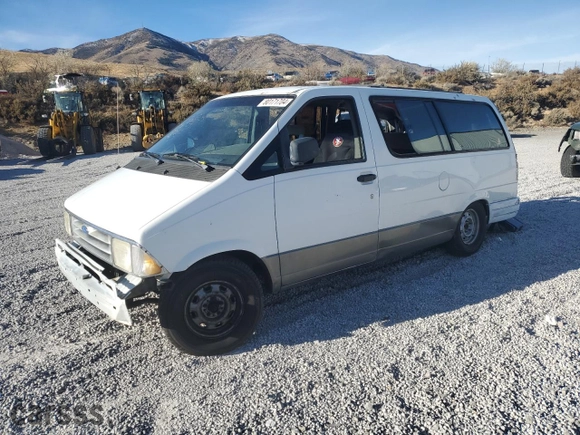 1993 Ford Aerostar Wagon with VIN 1FMDA31X9PZA67712, listed as a Copart auction lot 80171704 with NaN miles and Salvage Title. Bid and sale history available at carsss.com. Image 1.