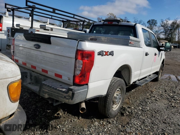 2021 Ford Super Duty F-250 SRW XL with VIN 1FT7W2B64MEC85451, listed as a Copart auction lot 80159024 with 0 mi miles and Salvage Title. Bid and sale history available at carsss.com. Image 3.
