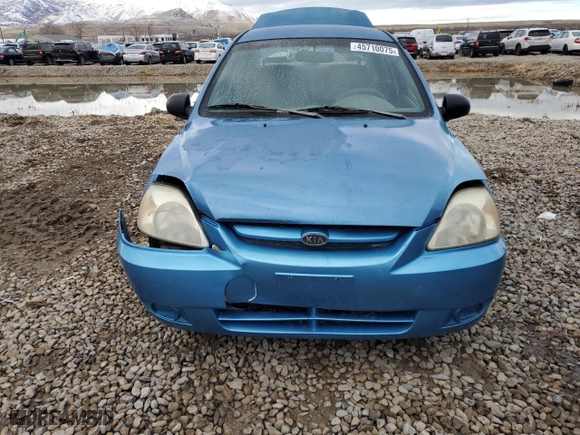 2005 Kia Rio with VIN KNADC125156375937, listed as a Copart auction lot 45710075 with 114,050 mi miles and Salvage Title. Bid and sale history available at carsss.com. Image 5.
