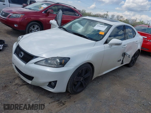 2011 Lexus IS 250 with VIN JTHBF5C24B5133687, listed as a IAAI auction lot 42013015 with 116,939 mi miles. Bid and sale history available at carsss.com. Image 17.