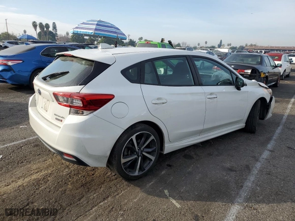 2023 Subaru Impreza Sport with VIN 4S3GTAM6XP3712177, listed as a Copart auction lot 86016774 with 29,054 mi miles and Salvage Title. Bid and sale history available at carsss.com. Image 3.