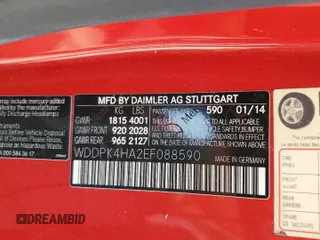 2014 Mercedes-Benz SLK-Class SLK 250 with VIN WDDPK4HA2EF088590, listed as a Copart auction lot 75963374 with 82,299 mi miles and Salvage Title. Bid and sale history available at carsss.com. Image 13.