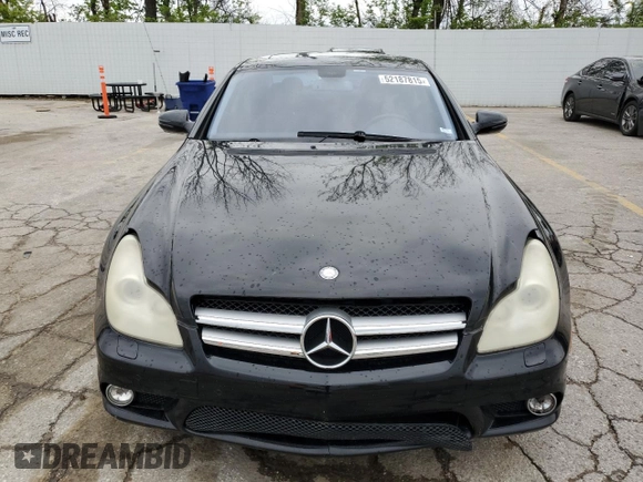 2009 Mercedes-Benz CLS-Class 5.5L with VIN WDDDJ72X69A143811, listed as a Copart auction lot 52187815 with 0 mi miles and Clean Title. Bid and sale history available at carsss.com. Image 5.