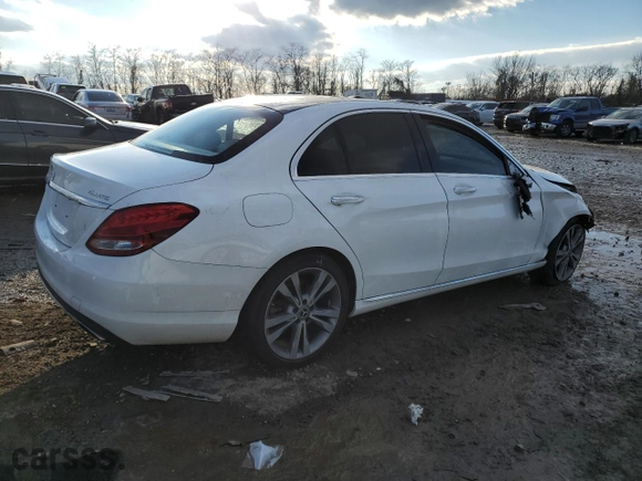 2018 Mercedes-Benz C-Class C 300 with VIN WDDWF4KB3JR423169, listed as a Copart auction lot 41345435 with 0 mi miles and Salvage Title. Bid and sale history available at carsss.com. Image 3.