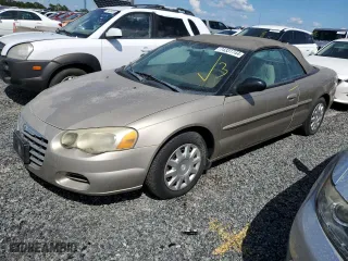 2004 Chrysler Sebring LX with VIN 1C3EL45X44N328111, listed as a Copart auction lot 74331744 with 0 mi miles and Salvage Title. Bid and sale history available at carsss.com. Image 1.