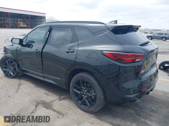 2023 Chevrolet Blazer RS with VIN 3GNKBKRS0PS225810, listed as a IAAI auction lot 42115702 with 36,393 mi miles and . Bid and sale history available at DreamBid. Image 3.