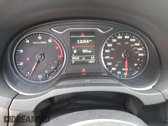 2015 Audi A3 1.8T Premium Plus with VIN WAUCCGFF6F1032217, listed as a Copart auction lot 53356353 with 88,349 mi miles. Bid and sale history available at carsss.com. Image 9.