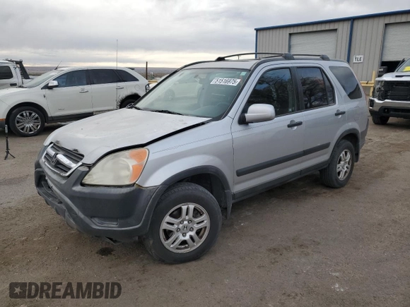 2002 Honda CR-V EX with VIN JHLRD788X2C082757, listed as a Copart auction lot 51516975 with 189,455 mi miles and Salvage Title. Bid and sale history available at carsss.com. Image 1.