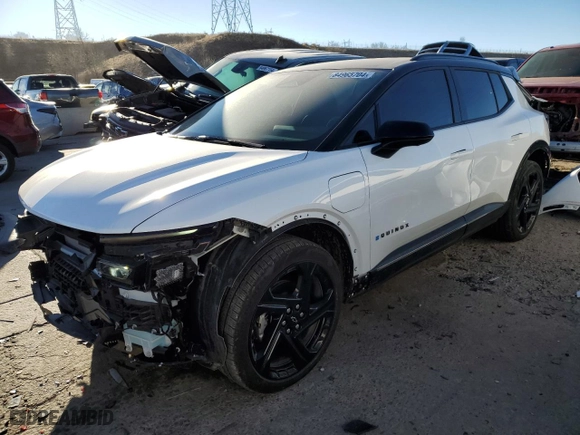 2024 Chevrolet Equinox EV RS with VIN 3GN7DRRR6RS281579, listed as a Copart auction lot 84965704 with 3,738 mi miles and Salvage Title. Bid and sale history available at carsss.com. Image 1.