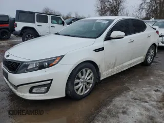 2014 Kia Optima EX z VIN KNAGN4A73E5473935, wystawiony jako Copart lot #46658515 z przebiegiem 180 629 mil mil oraz Szkoda całkowita • Salvage title. Historia ofert i sprzedaży dostępna na DreamBid. Obrazek 1.