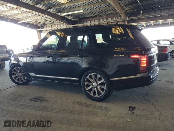 2015 Land Rover Range Rover HSE with VIN SALGS2VF9FA230844, listed as a Copart auction lot 64792135 with 90,012 mi miles and Salvage title. Bid and sale history available at DreamBid. Image 2.