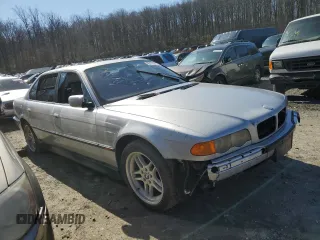 2000 BMW 7 Series 740iL with VIN WBAGH8341YDP12958, listed as a Copart auction lot 48118615 with 0 mi miles and Salvage Title. Bid and sale history available at carsss.com. Image 4.