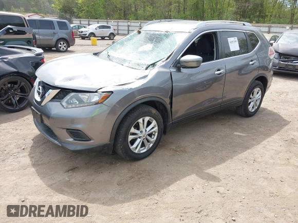 2016 Nissan Rogue SV with VIN KNMAT2MV9GP693049, listed as a IAAI auction lot 42053309 with 75,379 mi miles. Bid and sale history available at carsss.com. Image 17.
