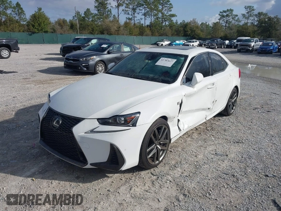 2020 Lexus IS with VIN JTHGA1D28L5101614, listed as a IAAI auction lot 41783627 with 66,400 mi miles. Bid and sale history available at carsss.com. Image 2.