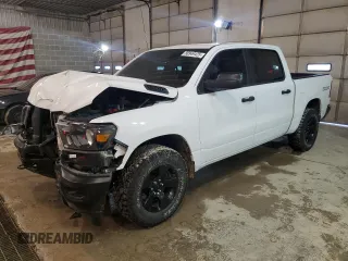 2023 Ram 1500 Tradesman with VIN 1C6SRFGT5PN684324, listed as a Copart auction lot 88949425 with 27,315 mi miles and Salvage title. Bid and sale history available at DreamBid. Image 1.