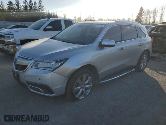 2015 Acura MDX Advance/Entertainment Pkg with VIN 5FRYD4H85FB501922, listed as a Copart auction lot 86270494 with 258,881 mi miles and Clean Title. Bid and sale history available at carsss.com. Image 1.