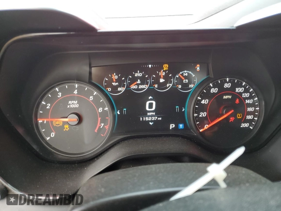 2016 Chevrolet Camaro 2SS with VIN 1G1FH1R7XG0135191, listed as a Copart auction lot 54885155 with 115,237 mi miles and Salvage title. Bid and sale history available at DreamBid. Image 9.