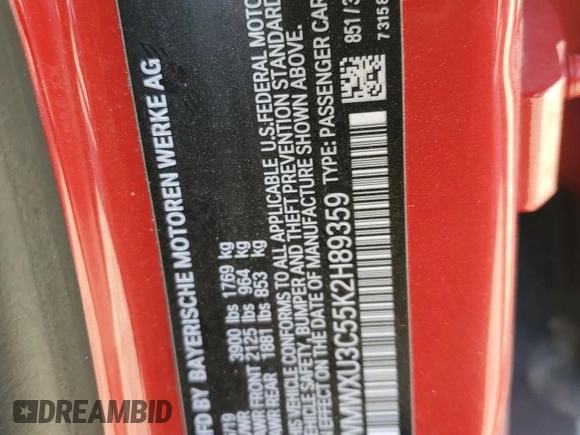 2019 MINI Hardtop 4 Door Cooper S z VIN WMWXU3C55K2H89359, wystawiony jako Copart lot #55506695 z przebiegiem 61 391 mil mil oraz Szkoda całkowita • Salvage title. Historia ofert i sprzedaży dostępna na DreamBid. Obrazek 12.