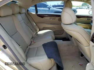 2007 Lexus LS 460 L with VIN JTHGL46F975017318, listed as a Copart auction lot 63524605 with 141,630 mi miles and Salvage title. Bid and sale history available at DreamBid. Image 10.