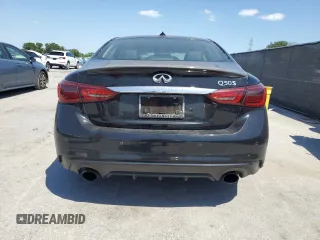 2018 Infiniti Q50 3.0t LUXE with VIN JN1EV7AP3JM591868, listed as a Copart auction lot 52430365 with 72,955 mi miles and Salvage Title. Bid and sale history available at carsss.com. Image 6.