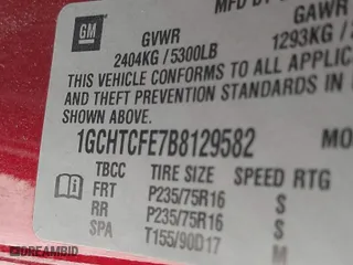2011 Chevrolet Colorado LT w/1LT with VIN 1GCHTCFE7B8129582, listed as a IAAI auction lot 41836499 with 189,425 mi miles. Bid and sale history available at carsss.com. Image 9.