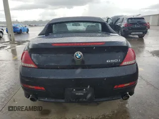 2010 BMW 6 Series 650i with VIN WBAEB5C56AC225217, listed as a Copart auction lot 74073014 with 0 mi miles and Salvage Title. Bid and sale history available at carsss.com. Image 6.