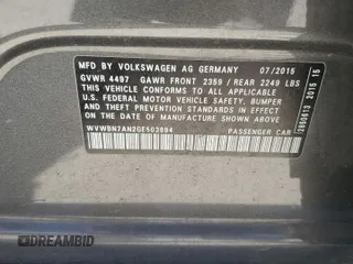 2016 Volkswagen CC Sport with VIN WVWBN7AN2GE503894, listed as a Copart auction lot 70595024 with 137,887 mi miles and Salvage Title. Bid and sale history available at carsss.com. Image 12.