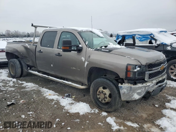 2012 Chevrolet Silverado 3500HD Work Truck with VIN 1GC4KZC87CF203101, listed as a Copart auction lot 45590425 with 317,433 mi miles and Salvage Title. Bid and sale history available at carsss.com. Image 4.