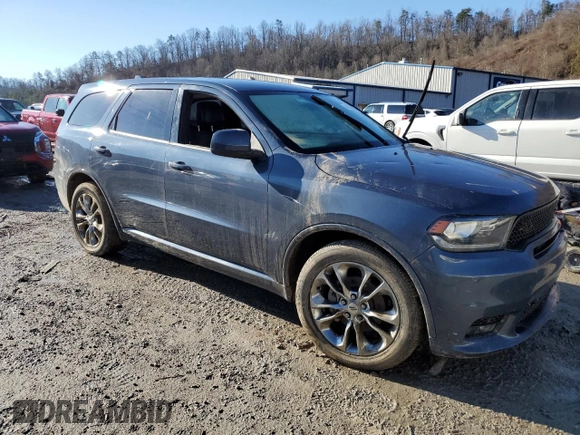 2019 Dodge Durango GT Plus with VIN 1C4RDJDG1KC718280, listed as a Copart auction lot 47232675 with Not Provided miles and Salvage Title. Bid and sale history available at DreamBid. Image 4.