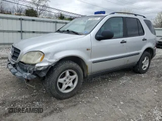 1999 Mercedes-Benz M-Class with VIN 4JGAB54E9XA127797, listed as a Copart auction lot 51408235 with 243,566 mi miles and Salvage Title. Bid and sale history available at carsss.com. Image 1.