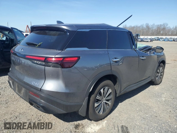 2024 Infiniti QX60 Pure with VIN 5N1DL1ES1RC346333, listed as a Copart auction lot 48746075 with Not provided miles and Salvage title. Bid and sale history available at DreamBid. Image 3.