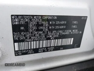 2023 Toyota RAV4 SE with VIN JTMAB3FV9PD150565, listed as a IAAI auction lot 41661415 with 13,996 mi miles and . Bid and sale history available at DreamBid. Image 9.
